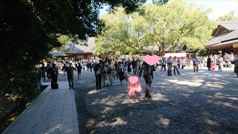 参拝客でにぎわう名古屋の熱田神宮に行ってきました サトッチの覚え書き 旅行